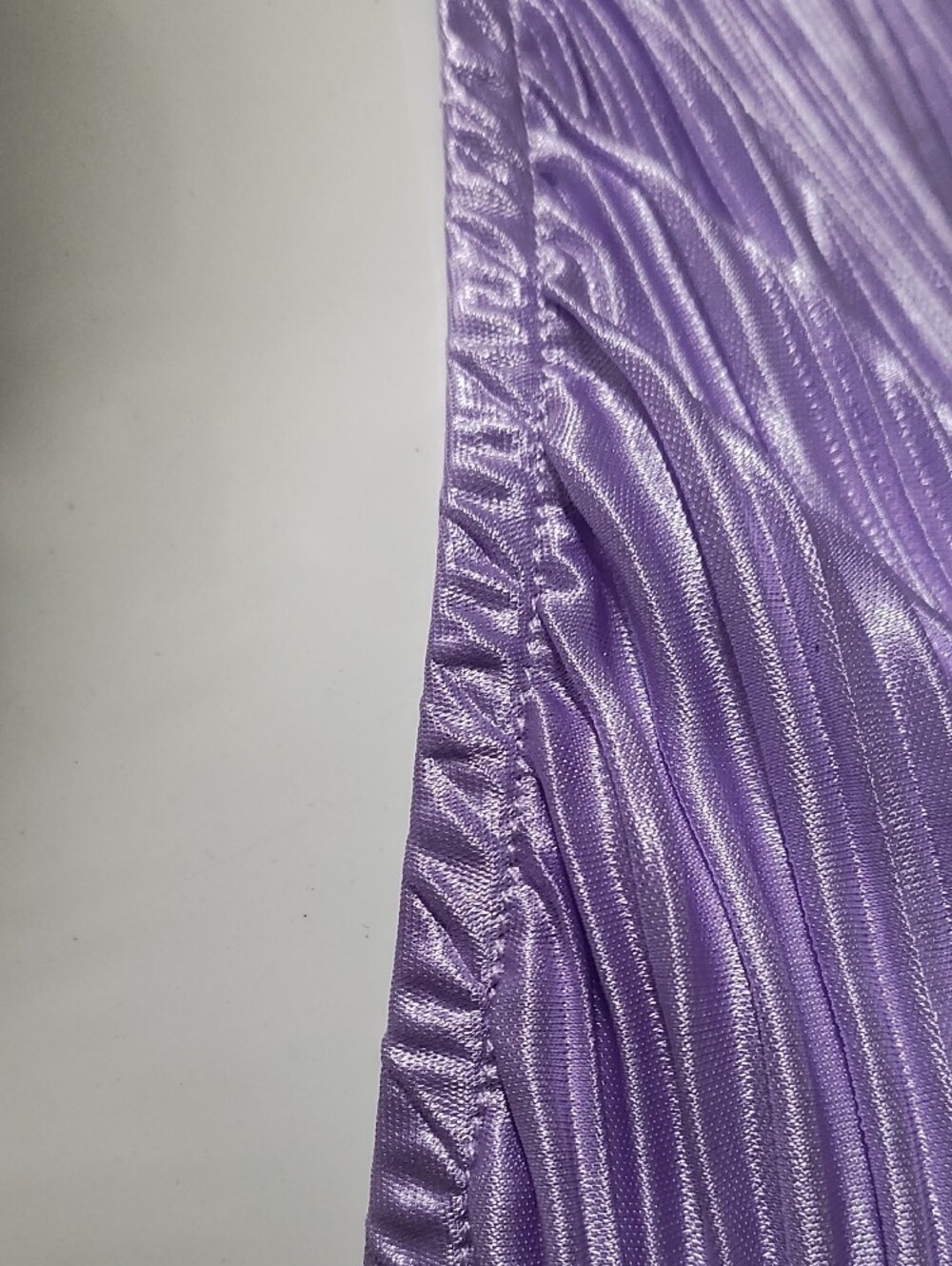 SHEIN Lavender Pleated Halter Mini Dress - Picture 5 of 11